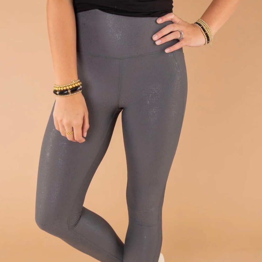 mono b Urban Chic Highwaist Foil Pocket Leggings